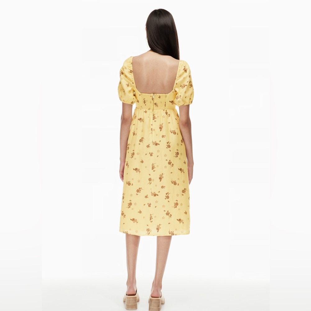 Aritzia Wilfred Rowena Linen Floral Dress - Picture 2 of 11